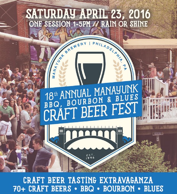 Details on 18th Annual Manayunk BBQ, Bourbon, and Blues Craft Beer Fest