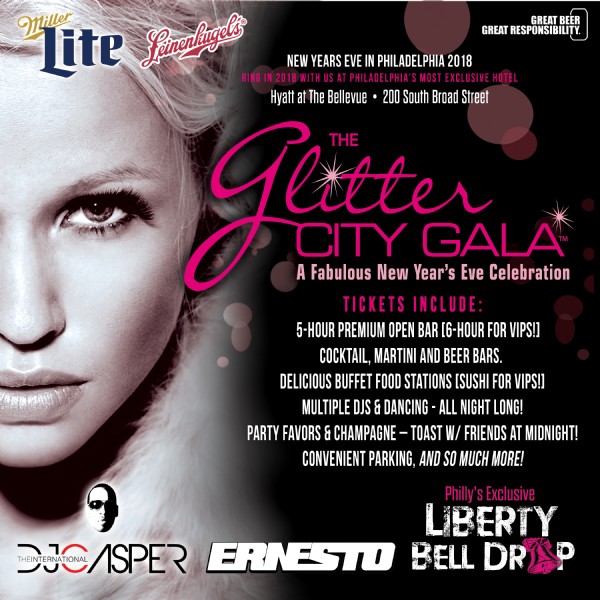 Details on The Glitter City Gala - Philly's Hottest New Year's Eve Party