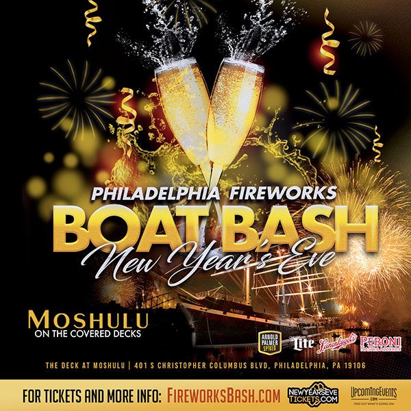 Details on New Year's Eve Fireworks Boat Bash on The Moshulu